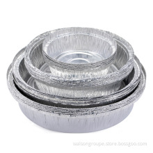 Silver Round Aluminium Foil Container for Baking Cake,BBQ